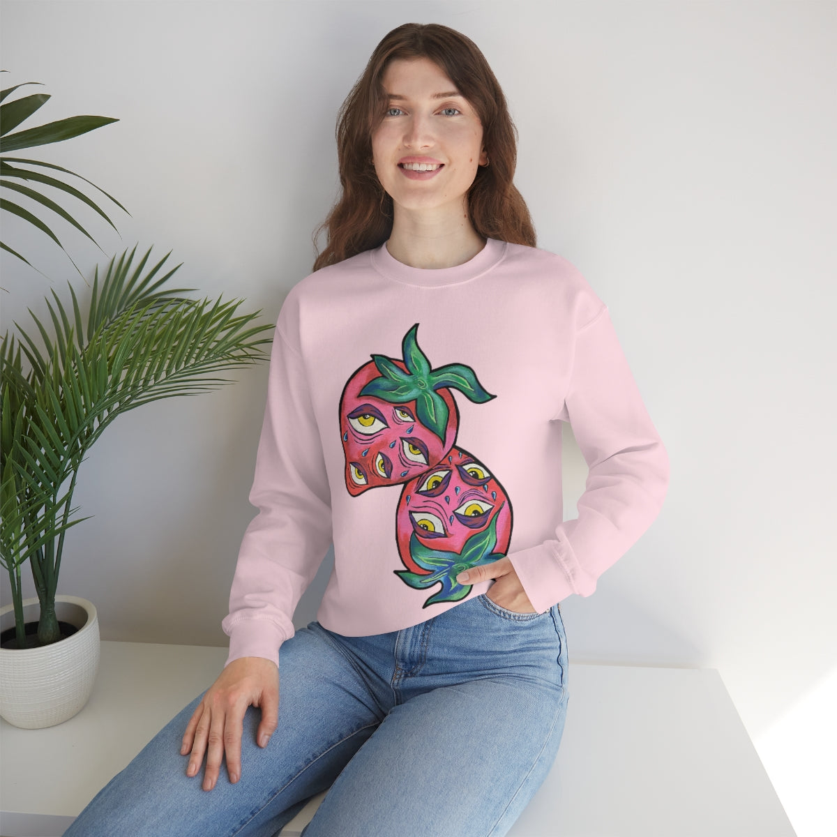 Berry vision Unisex Heavy Blend™ Crewneck Sweatshirt