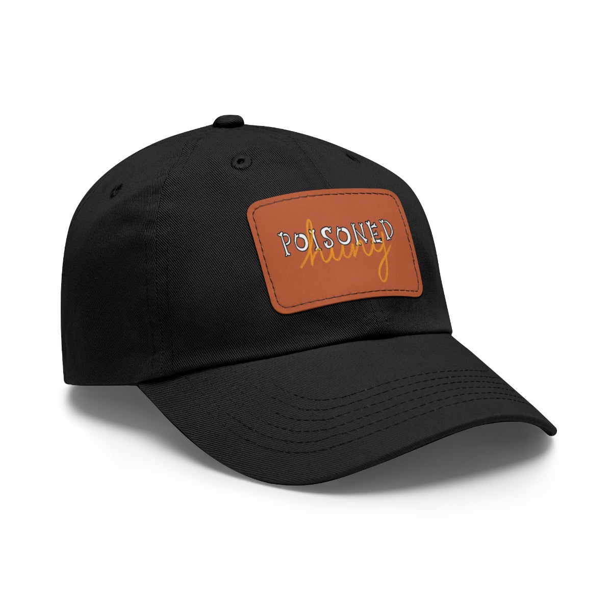 Poisoned huny logo Dad Hat with Leather Patch