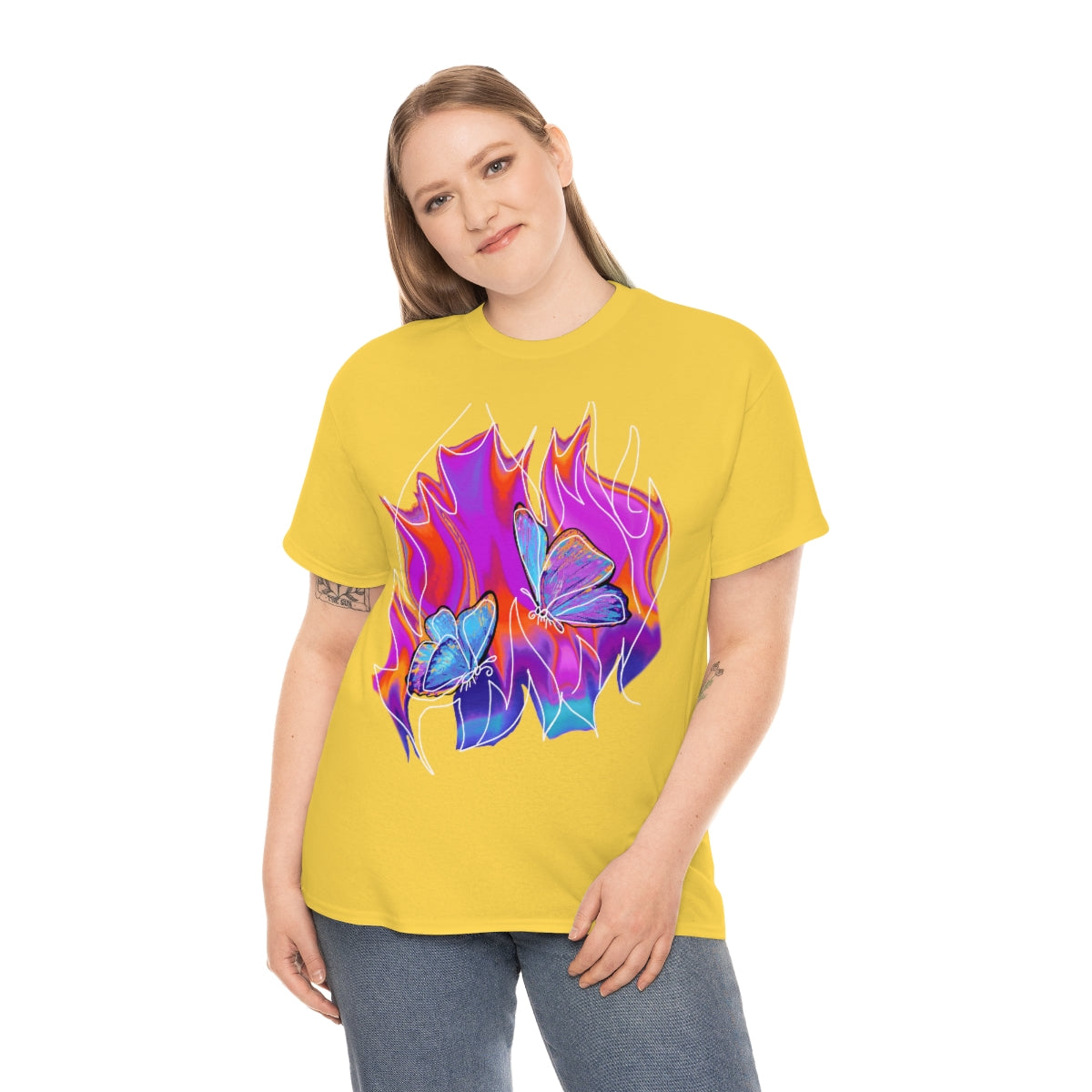 Twin flames Unisex Heavy Cotton Tee