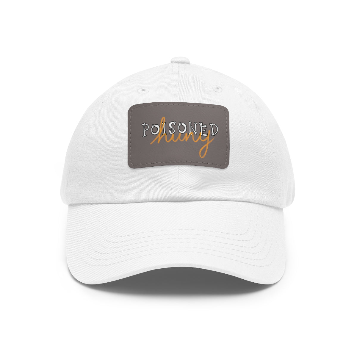 Poisoned huny logo Dad Hat with Leather Patch