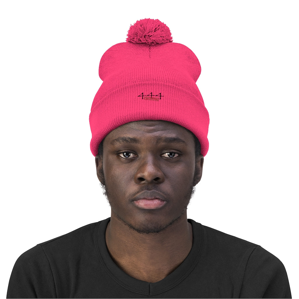 Protected Pom Pom Beanie