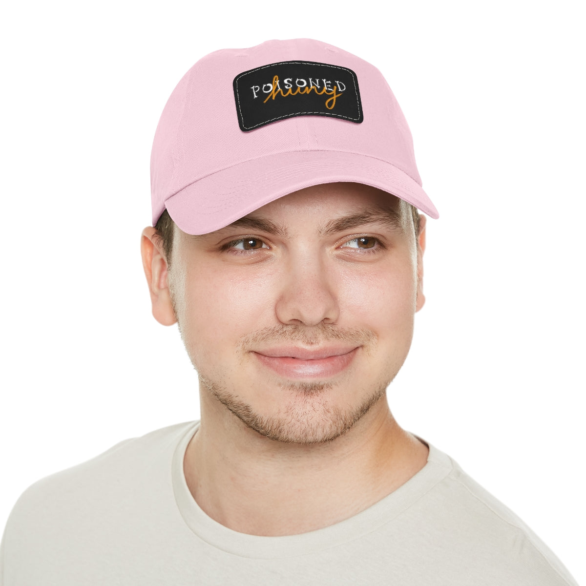 Poisoned huny logo Dad Hat with Leather Patch