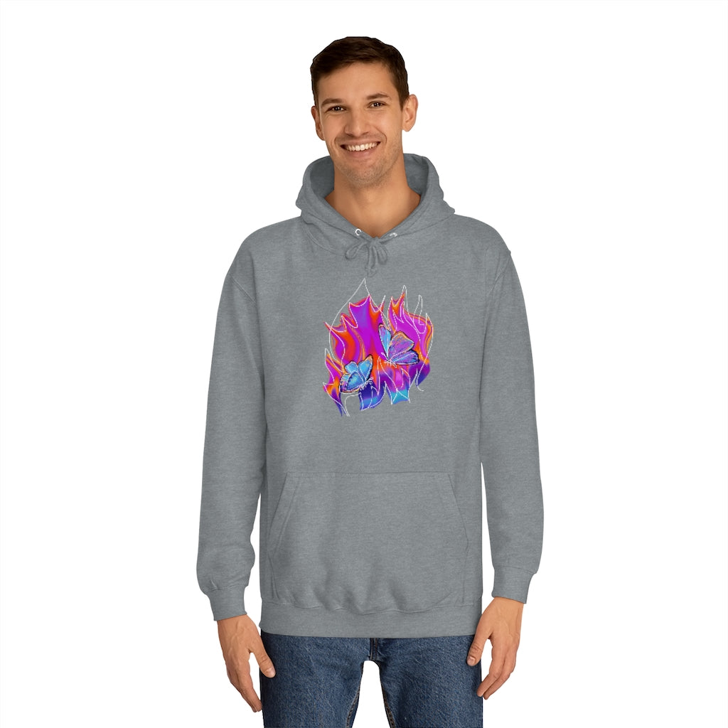 Twin flames Unisex College Hoodie