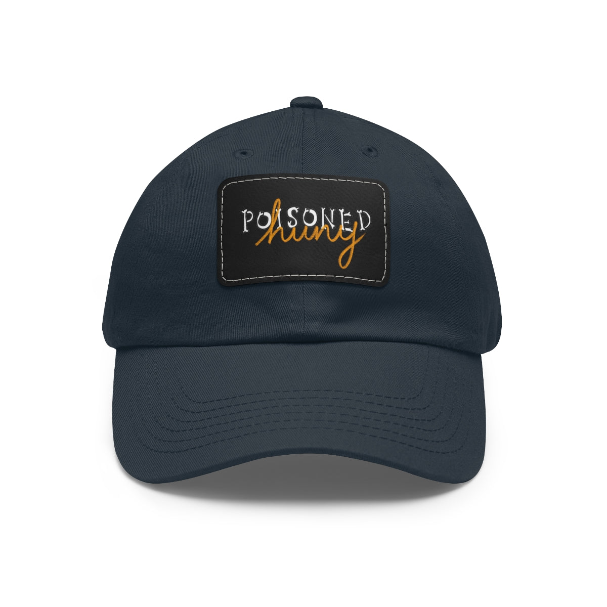 Poisoned huny logo Dad Hat with Leather Patch