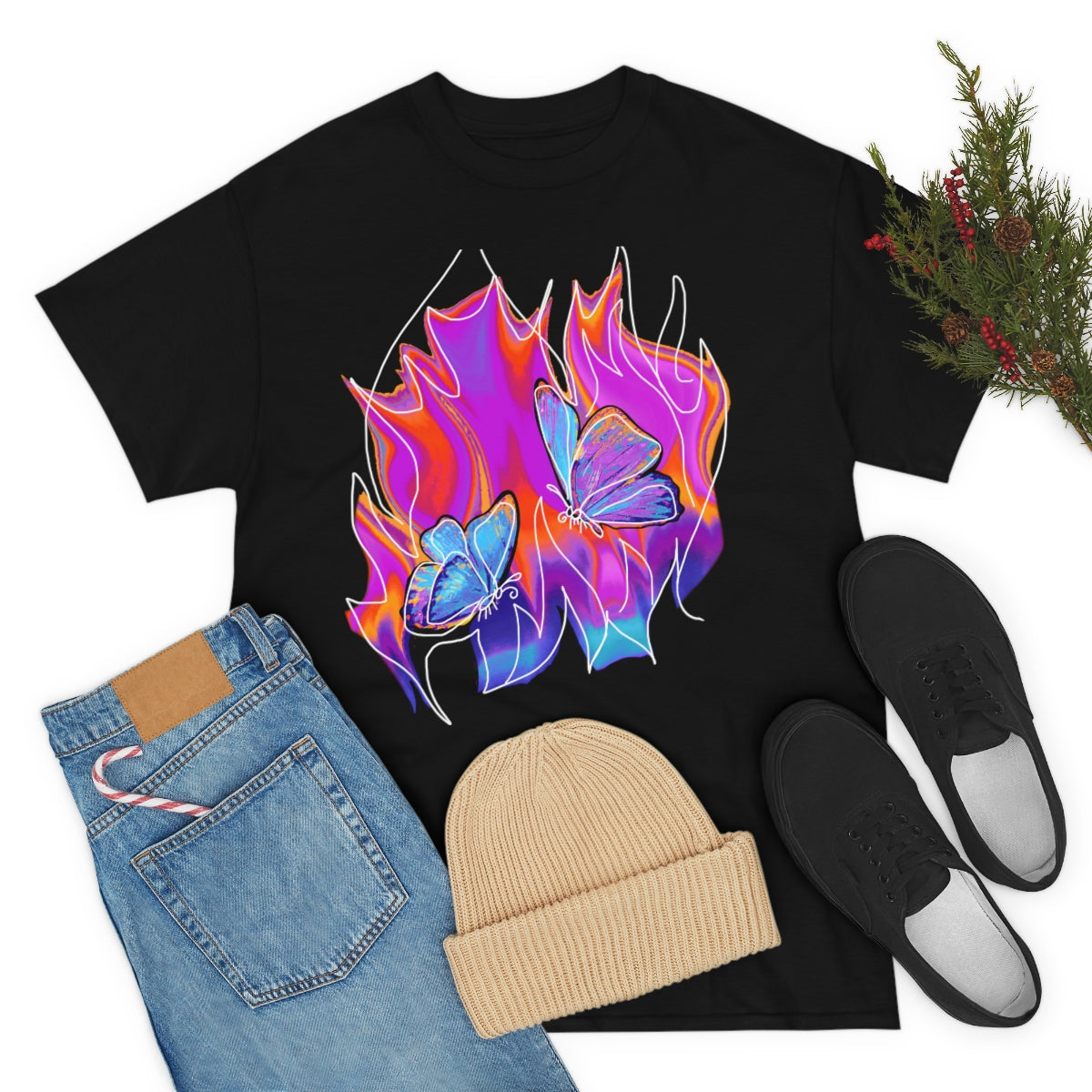 Twin flames Unisex Heavy Cotton Tee