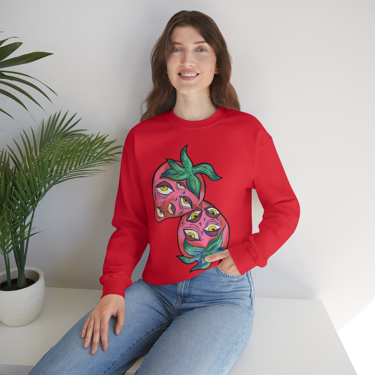 Berry vision Unisex Heavy Blend™ Crewneck Sweatshirt