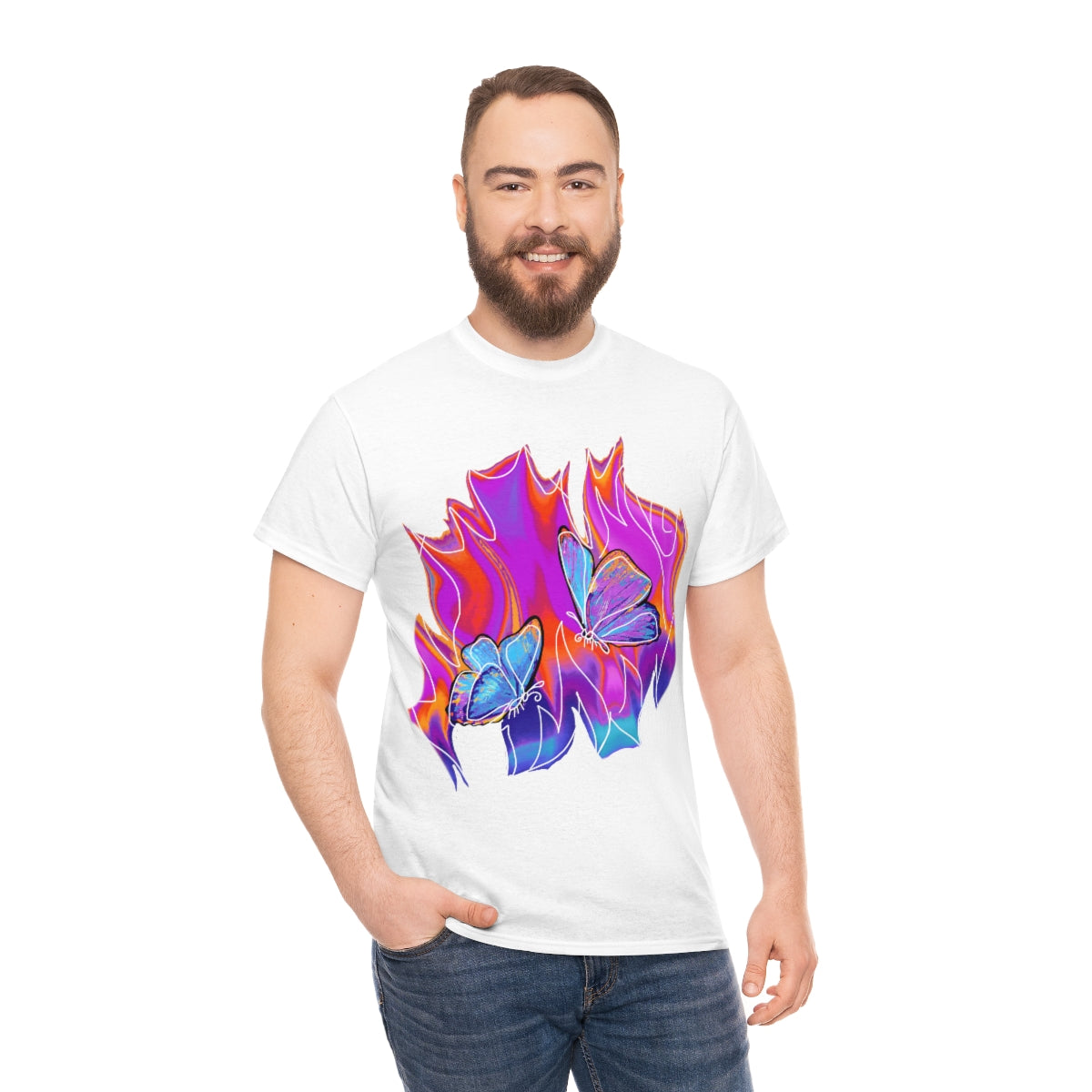 Twin flames Unisex Heavy Cotton Tee