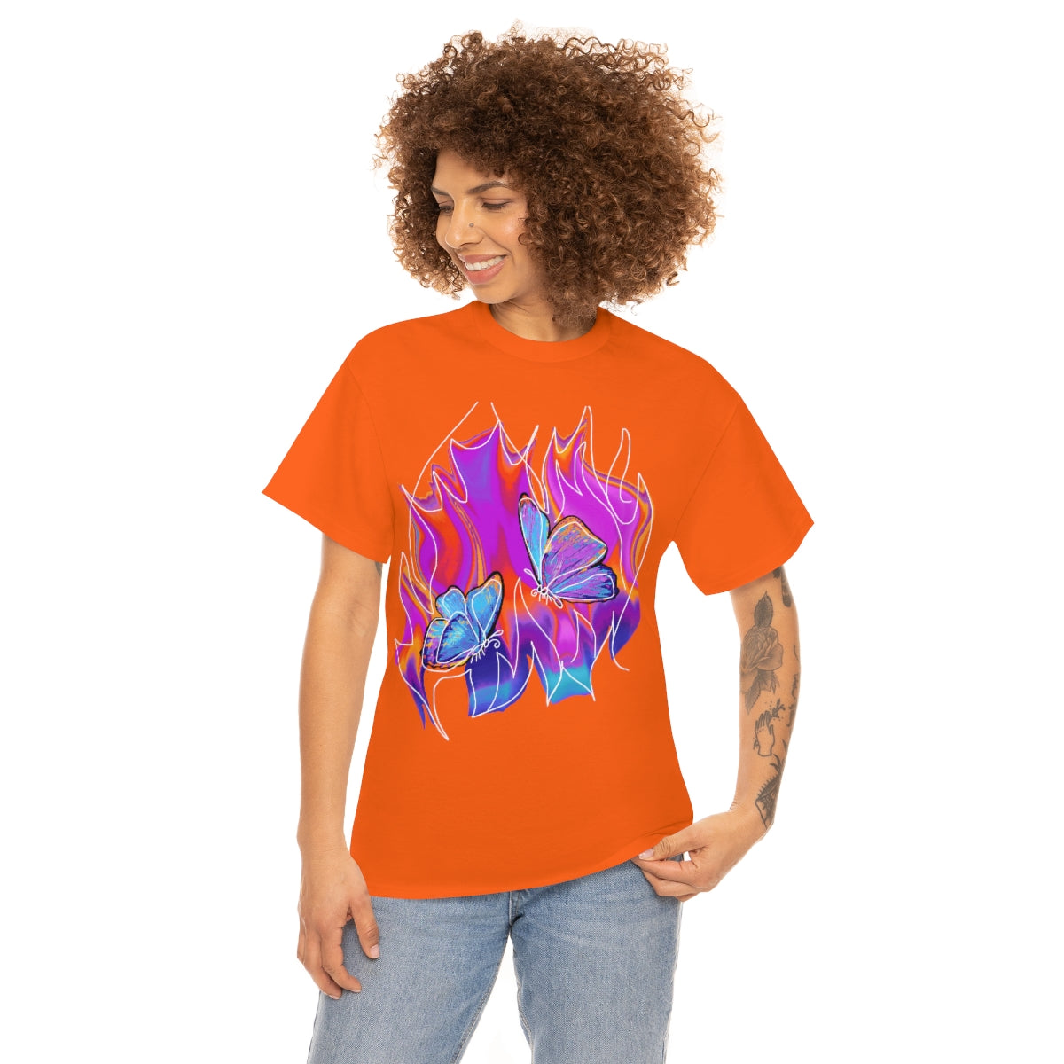 Twin flames Unisex Heavy Cotton Tee